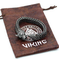 Bracelet Men Stainless Steel Vintage Black Wolf Head Cuban Chain Hand Wristband Male Fashion Jewelry