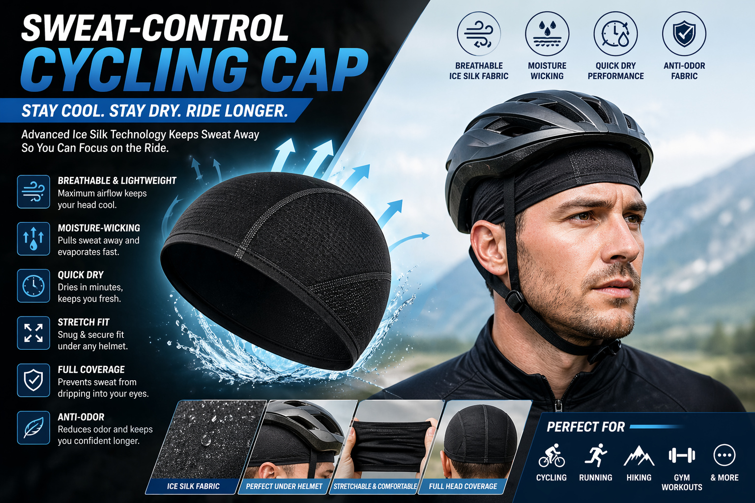 cycling Sun Protection Melon Cap
